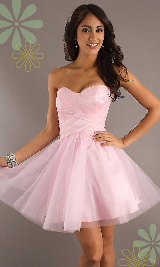 light pink dama dresses